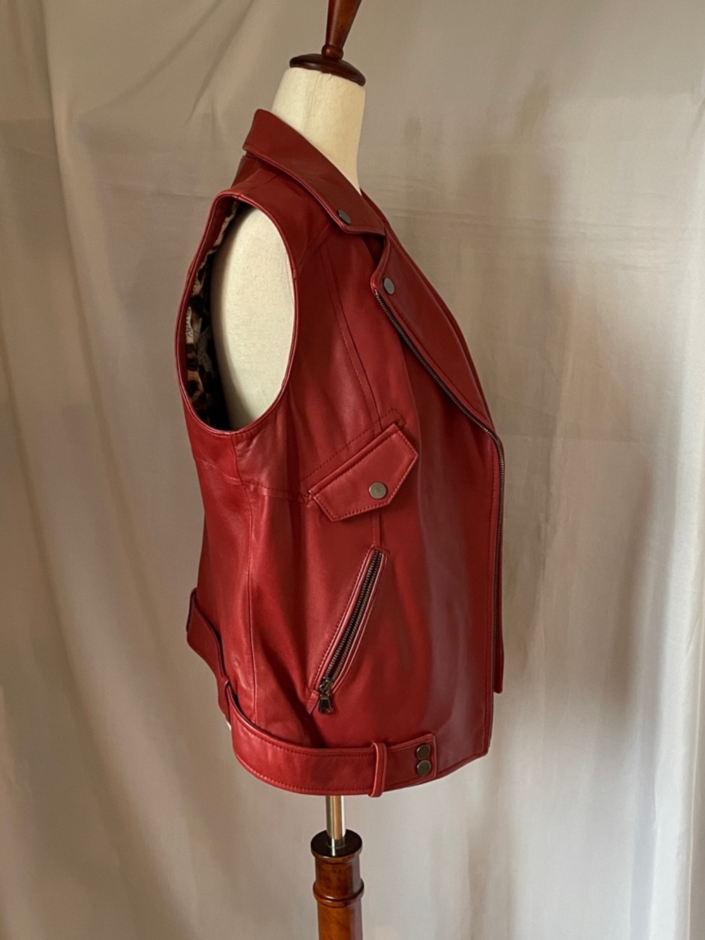 Caché leather vest, size M - Picture 6 of 7